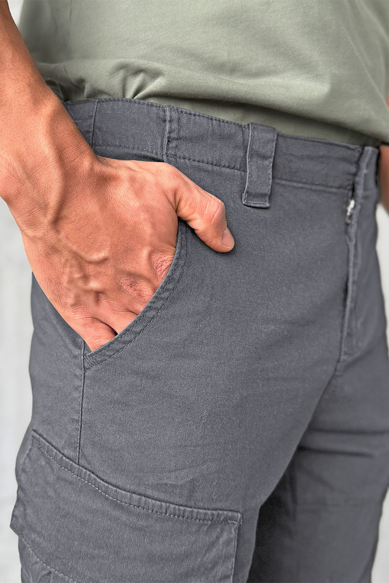 C.P. Company Серые мужские штаны-карго Lens detail