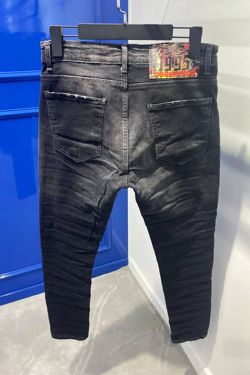 Dsquared2 Мужские чёрные джинсы (384) 