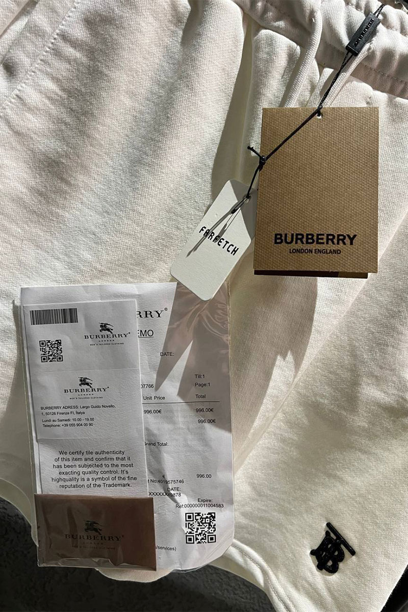 Burberry Мужские шорты TB - White
