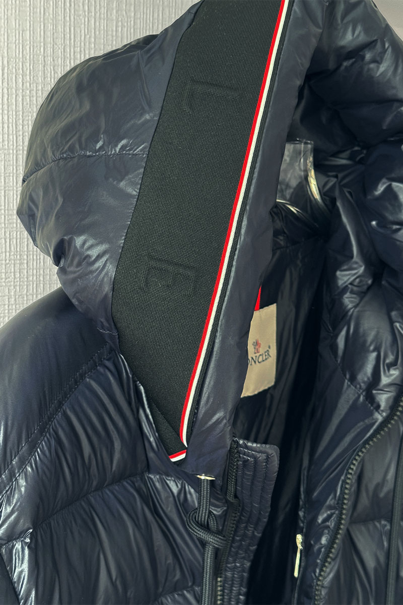 Moncler Мужской тёмно-синий пуховик Pavin