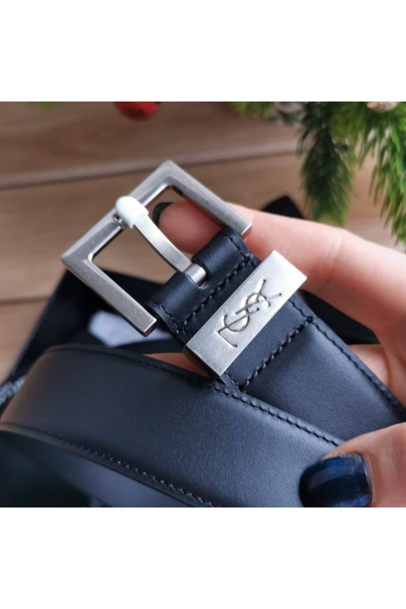 Yves Saint Laurent Кожаный ремень - ширина 3 см, длина 80 / 85 см (2 расцветки)