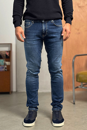 Мужские синие джинсы 