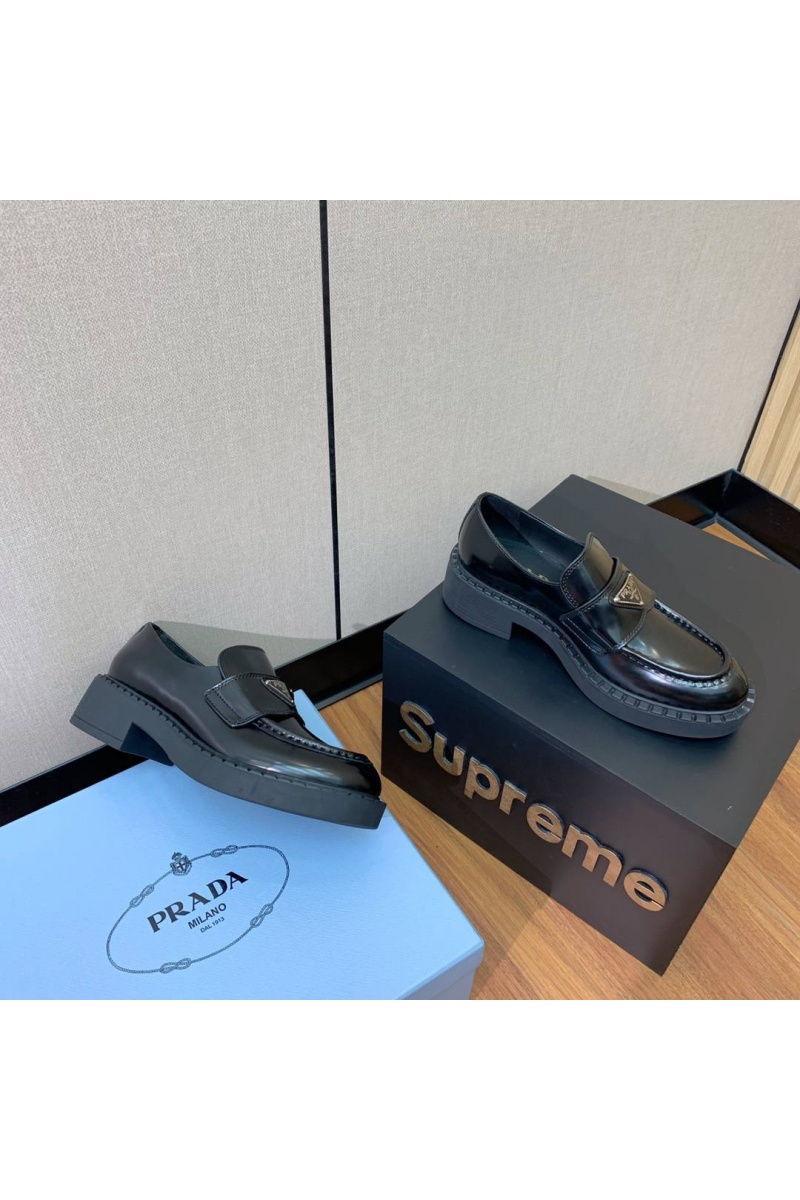 Prada Женские кожаные лоферы premium