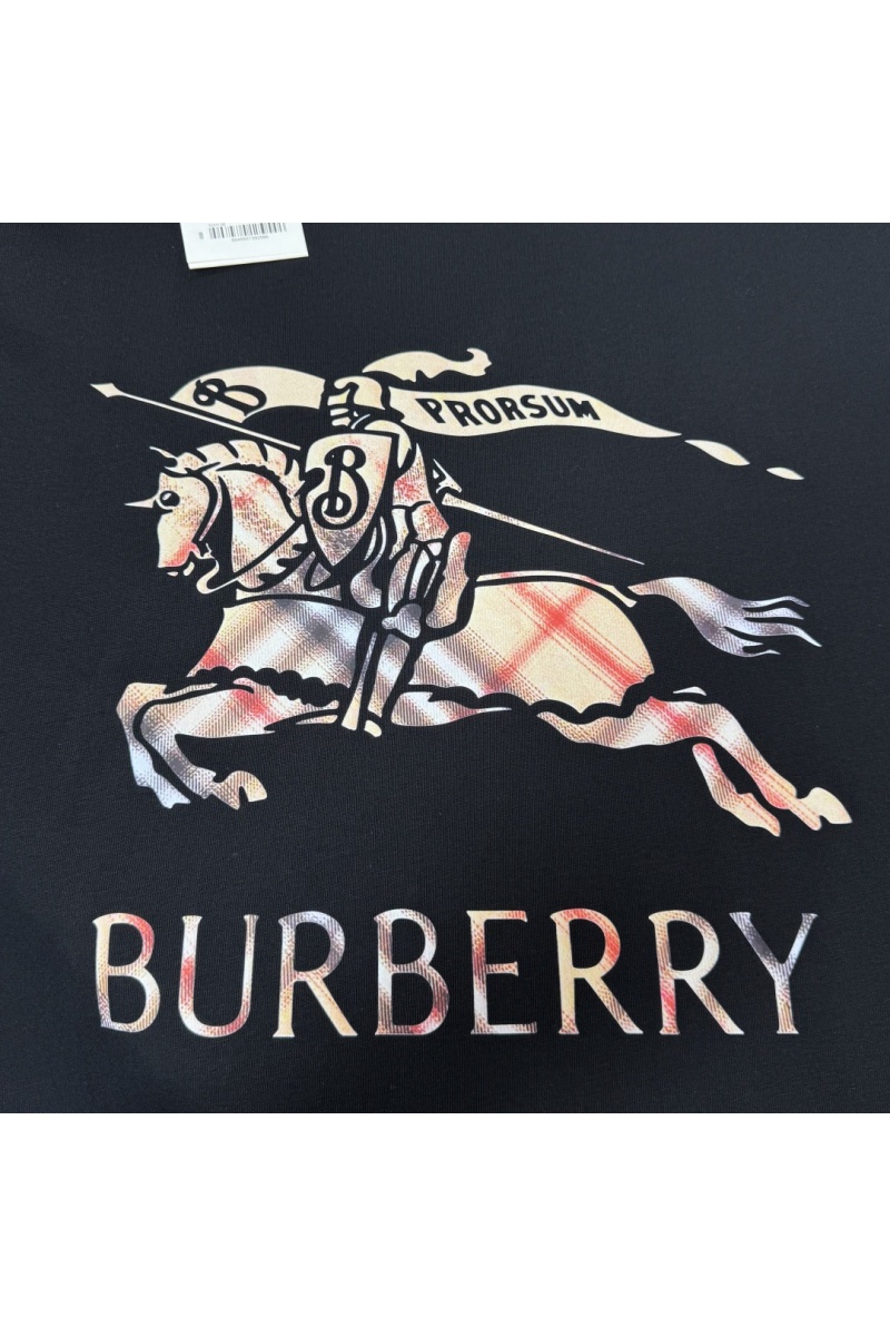 Burberry Мужская чёрная футболка premium 