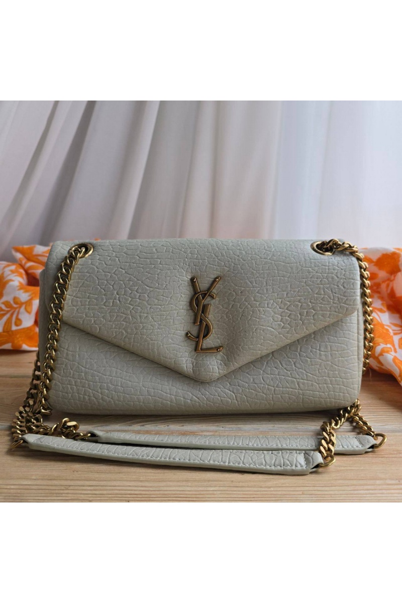 Yves Saint Laurent Кожаная сумка Calypso 27x13 см