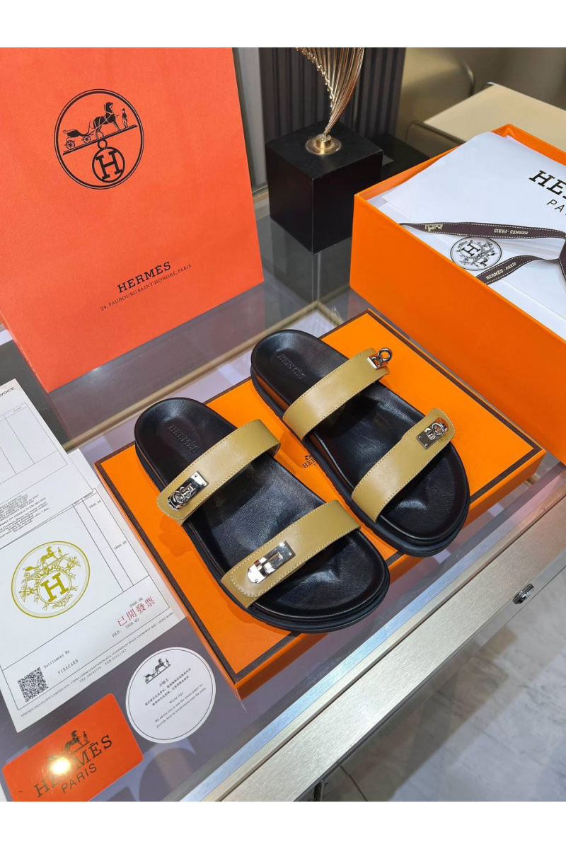 Hermes Женские шлёпанцы Chypre premium