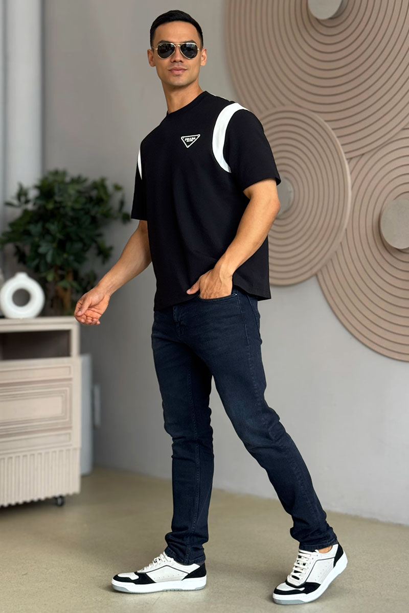 Prada Мужская футболка Milano - Black / White