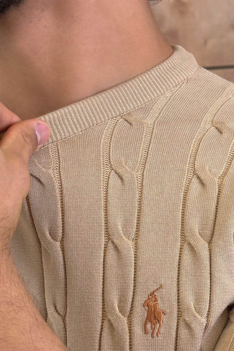 Polo Ralph Lauren Мужская бежевая футболка 