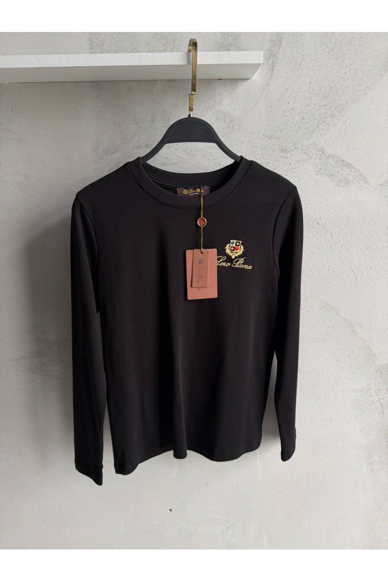 Loro Piana Чёрный женский лонгслив premium