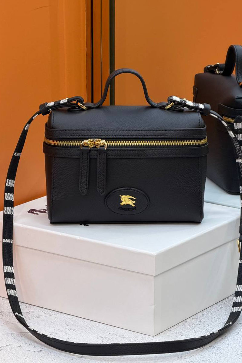 Burberry Кожаная сумка Bloomsbury Vanity premium 19.5x15x8 см