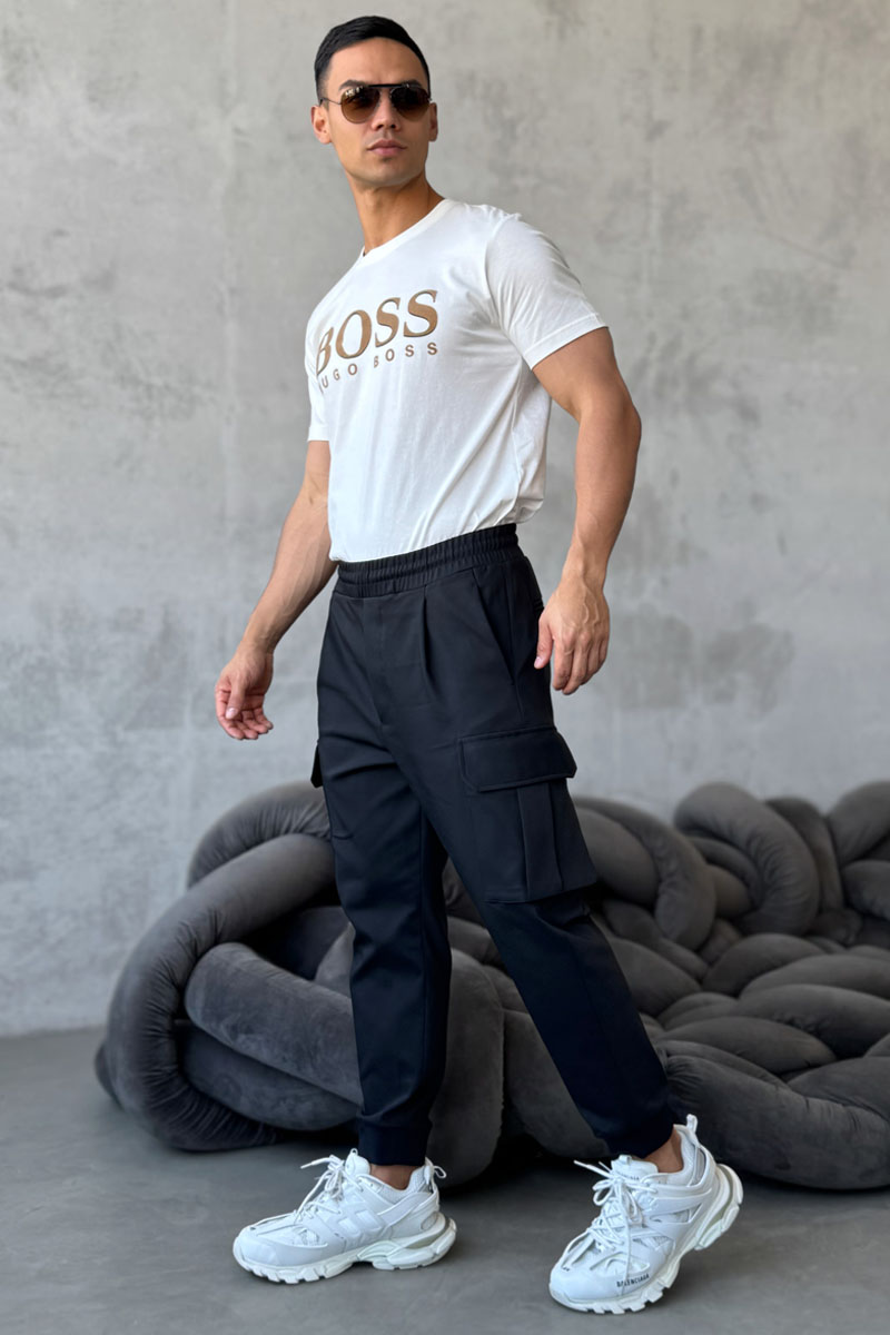 Dsquared2 Мужские чёрные джоггеры cargo