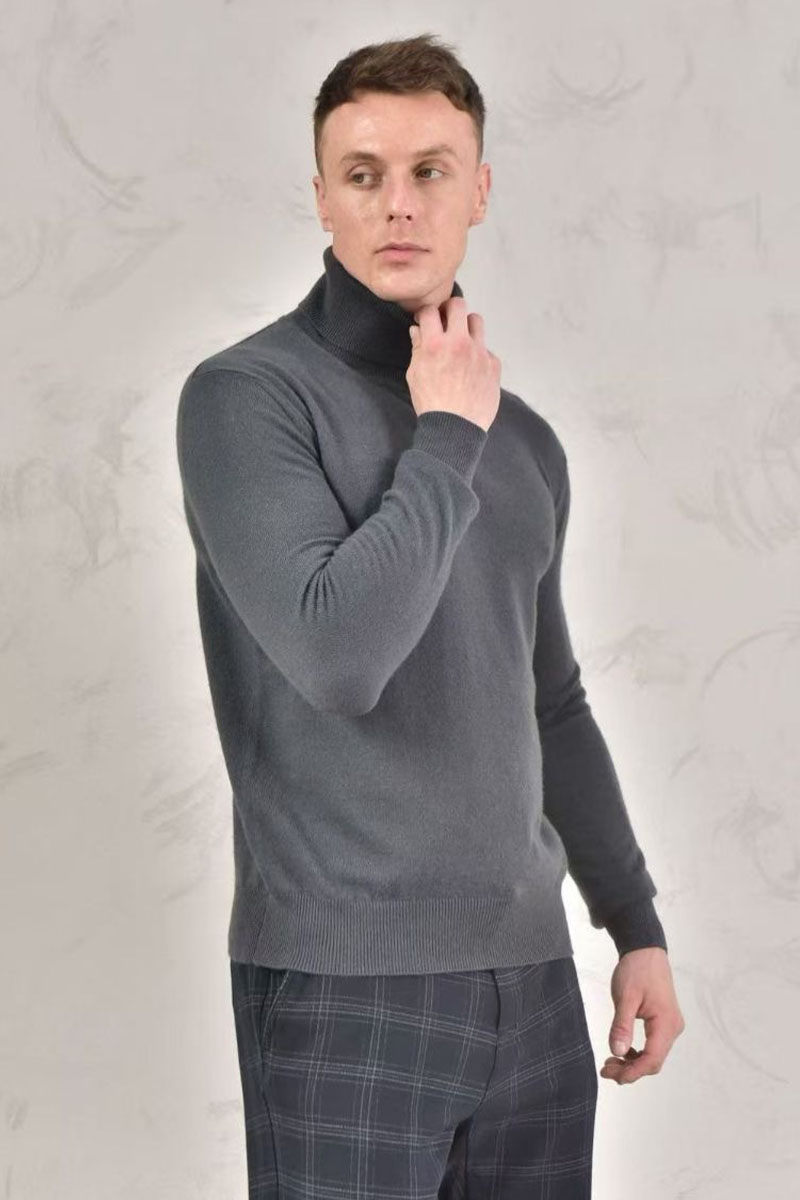 Loro Piana Мужская водолазка Premium - Dark Gray