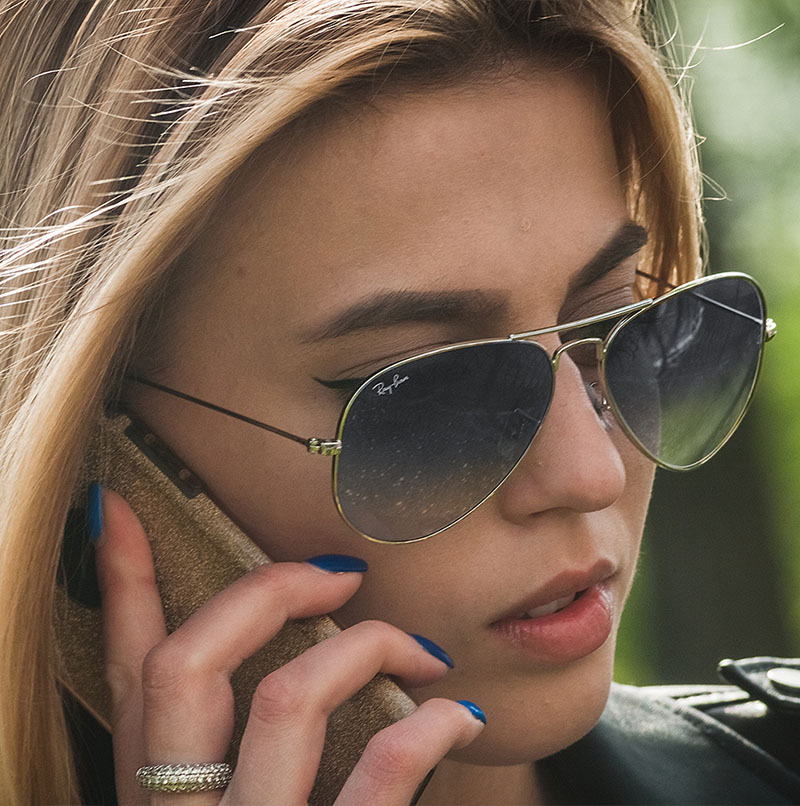Ray Ban Солнцезащитные очки Aviator Large Metal