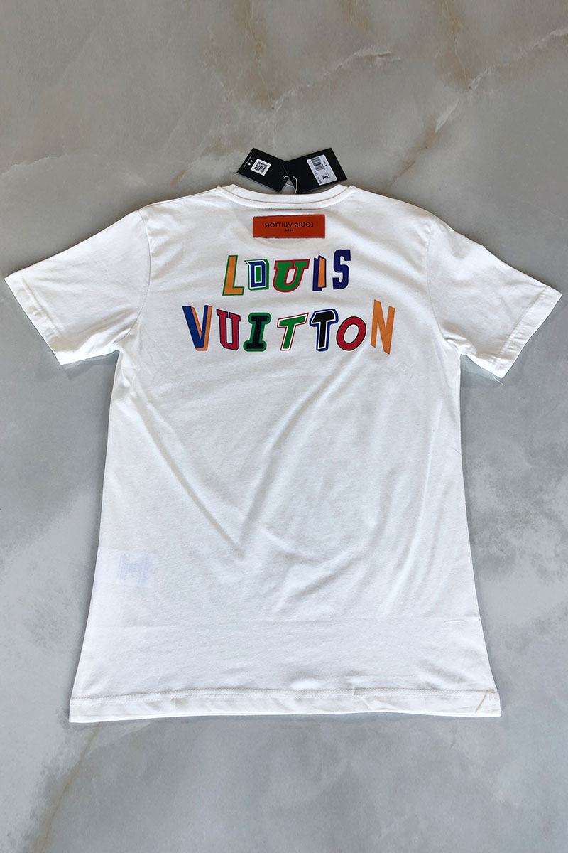 Louis Vuitton Белая мужская футболка NBA Collaboration