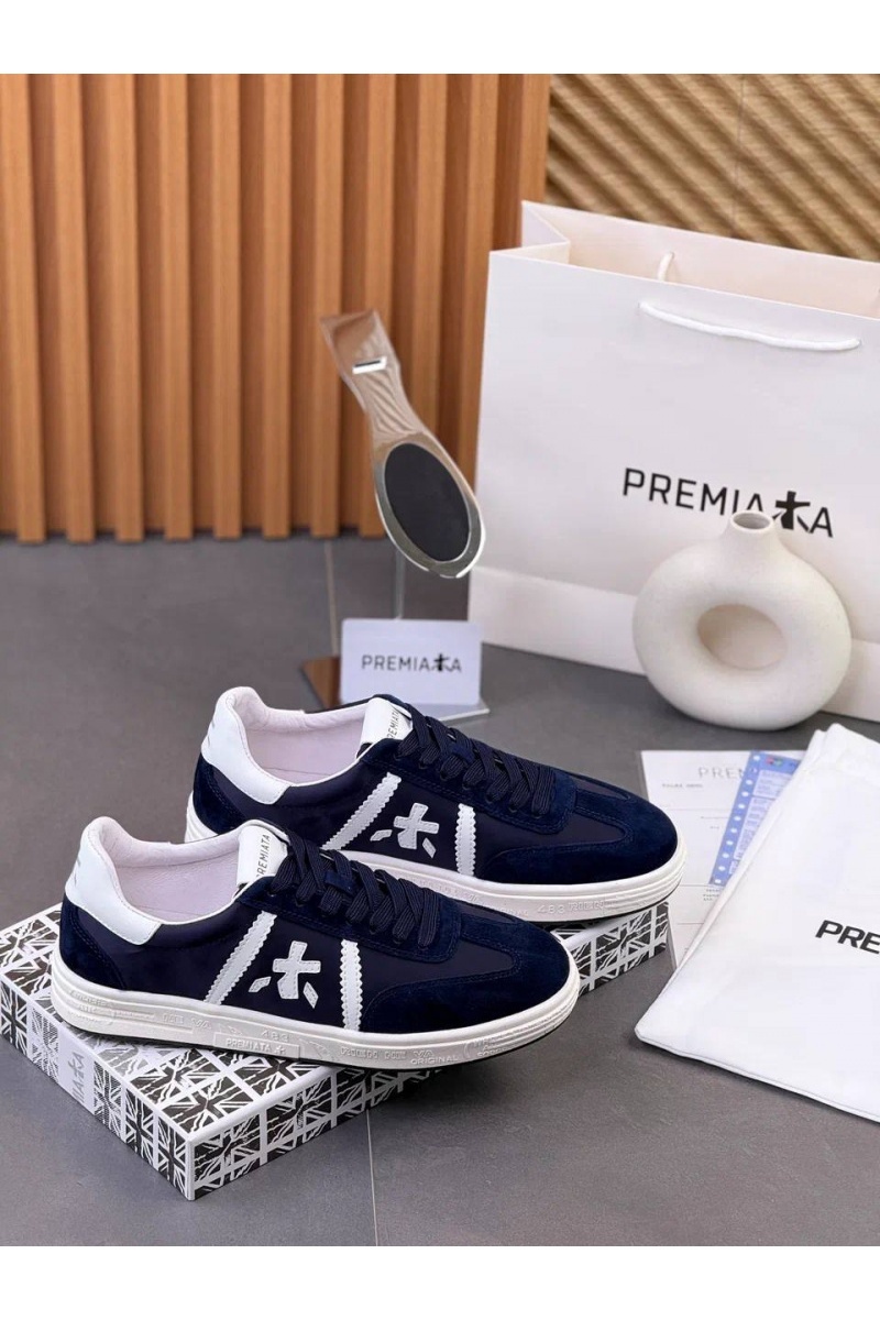 Premiata Комбинированные кроссовки Bonnie - Navy