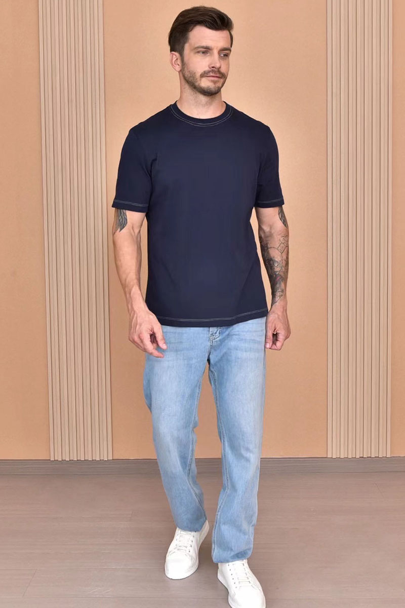 Designer Мужская футболка Premium - Dark Blue 