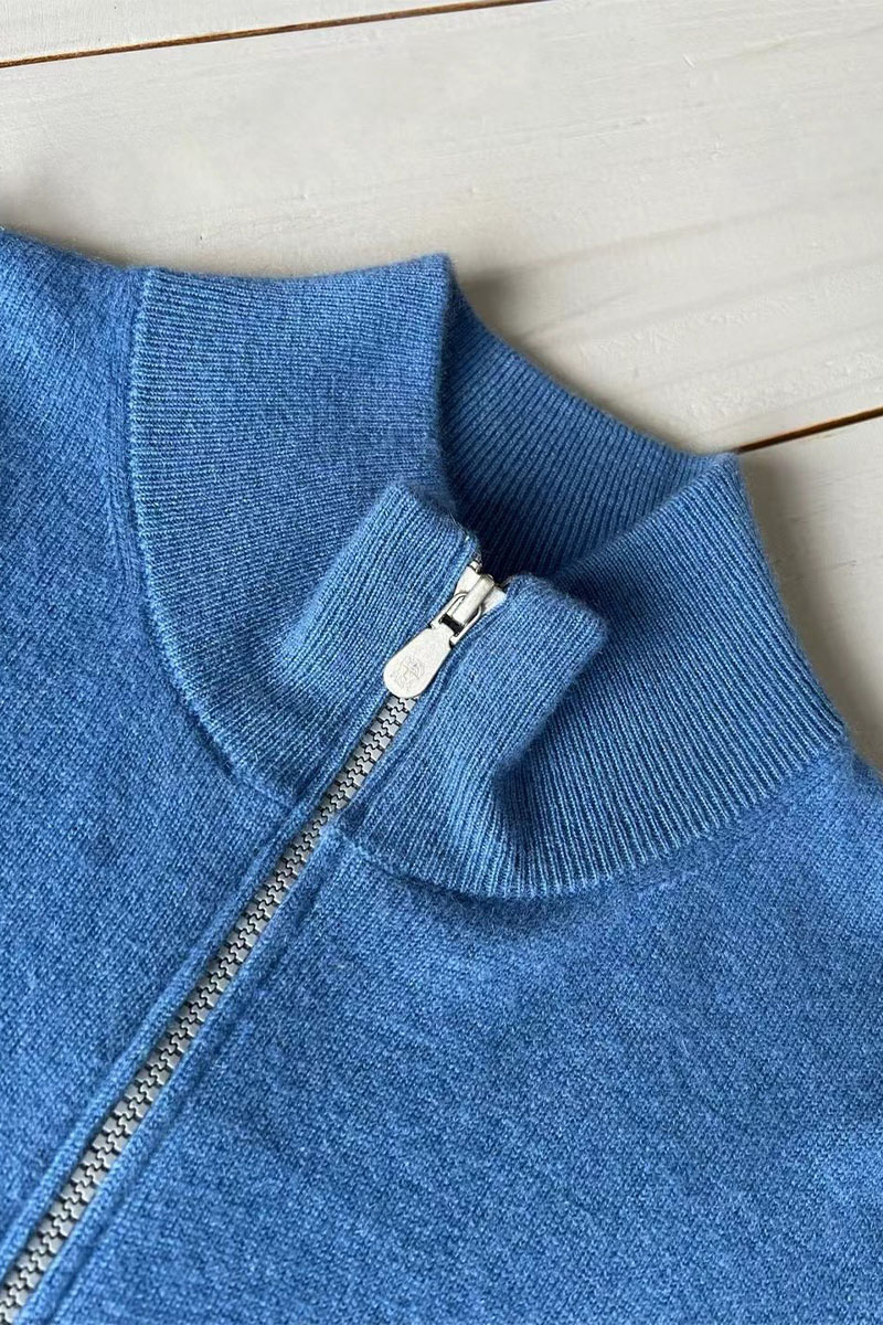 Designer Кашемировый свитер Premium - Lake Blue