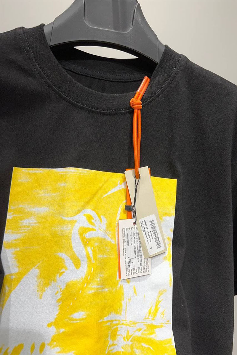 Heron Preston Чёрная оверсайз футболка - Blue Herons