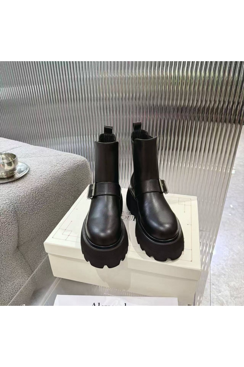 Alexander McQueen  Женские кожаные ботинки 