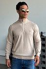 Кофта бежевого цвета quarter-zip