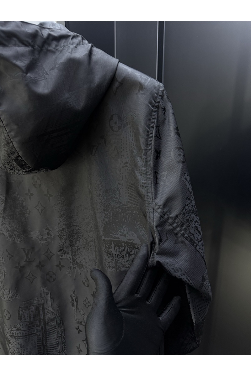 Lоuis Vuittоn Мужская чёрная ветровка Premium