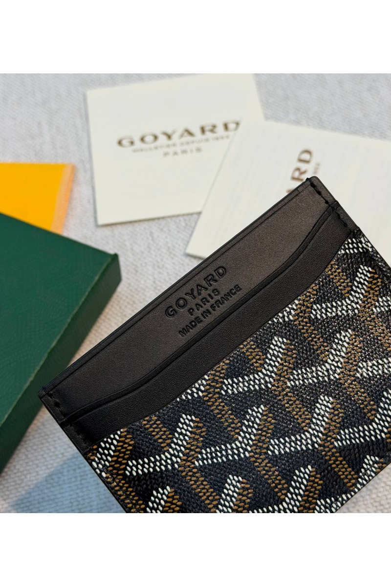 Designer Clothing Кожаный кардхолдер Goyard Saint Sulpice premium 10.5x7 см