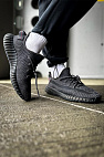 Кроссовки Yeezy Boost 350 v2 Black "Reflective laces" premium