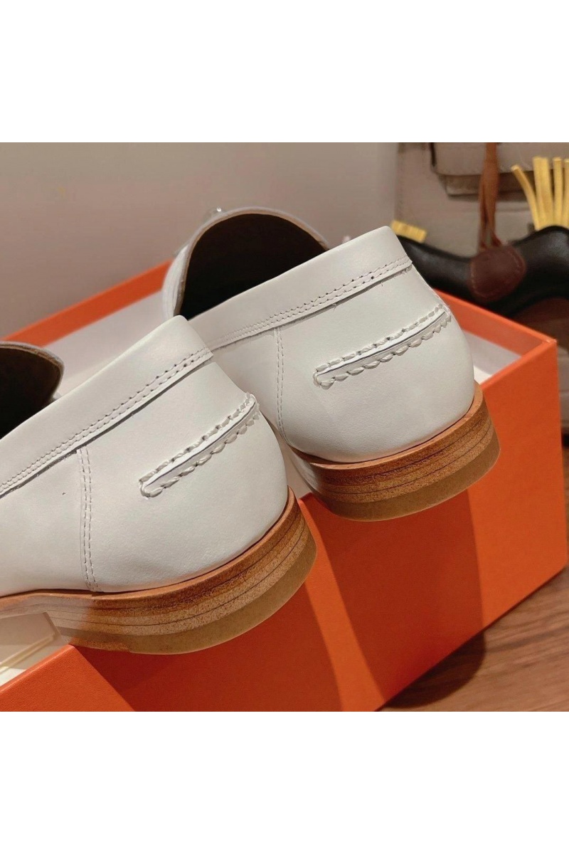 Hermes Женские кожаные лоферы 