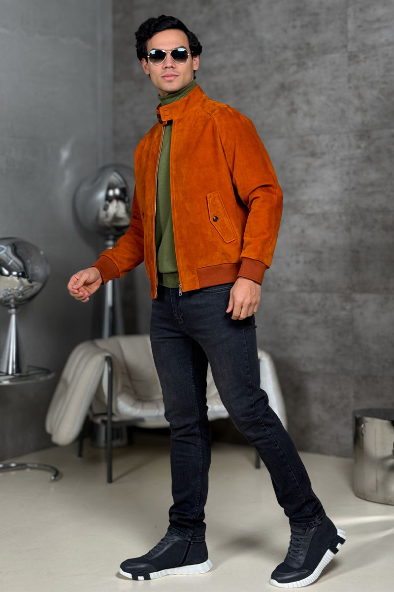 Prada Мужская кожаная куртка premium