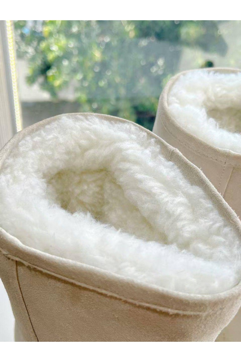 Balenciaga Женские ботинки Alaska Fur Bootie premium - White