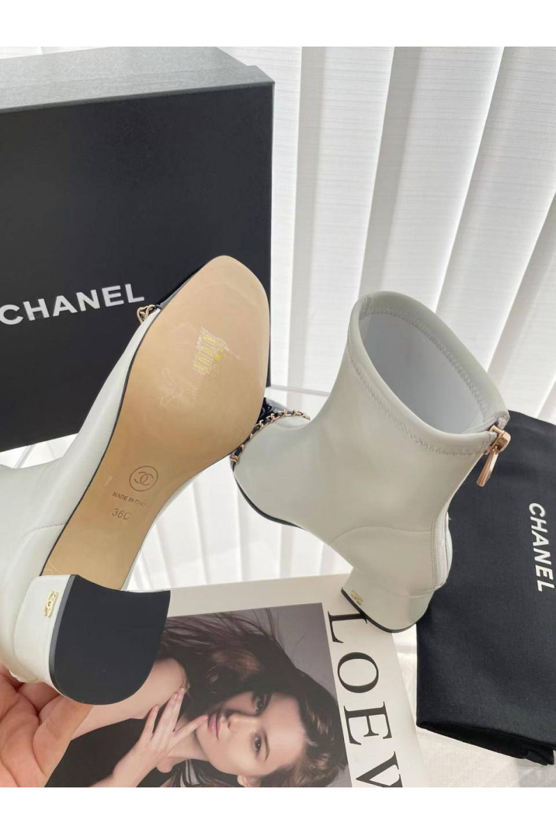 Chаnеl Женские кожаные сапоги premium