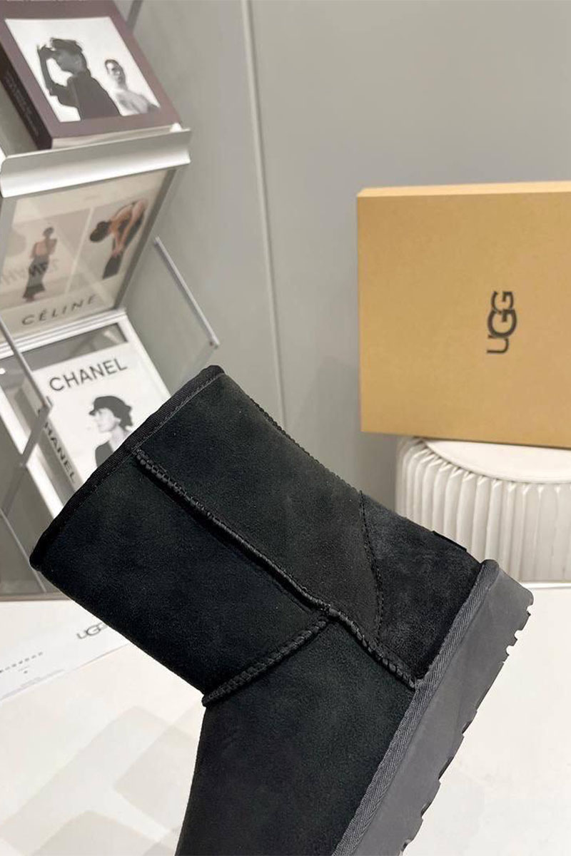 UGG Мужские чёрные ботинки Classic