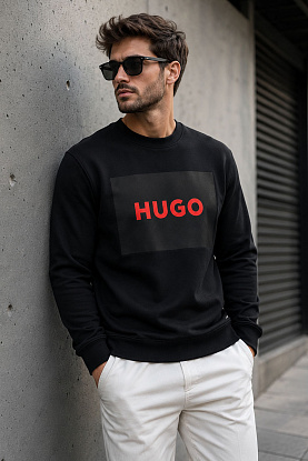 Чёрный свитшот Duragol logo-print 