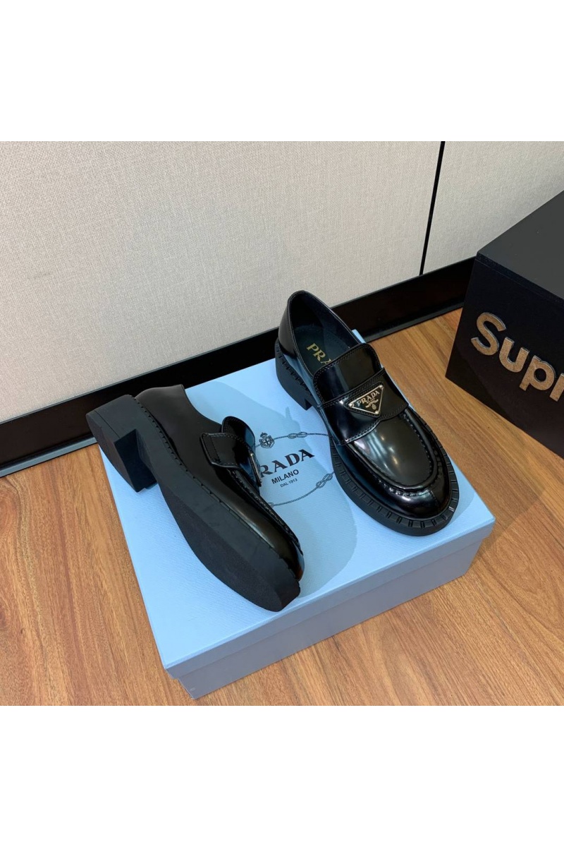 Prada Женские кожаные лоферы premium