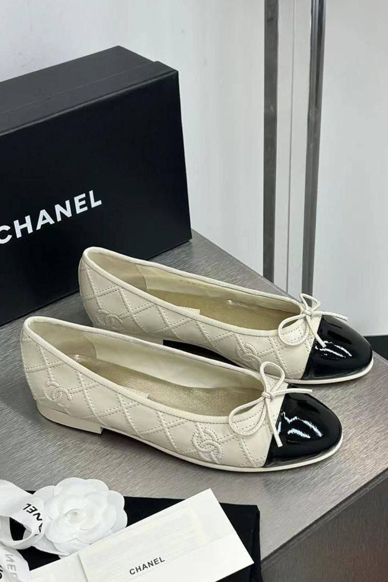 Chаnеl Женские кожаные балетки premium