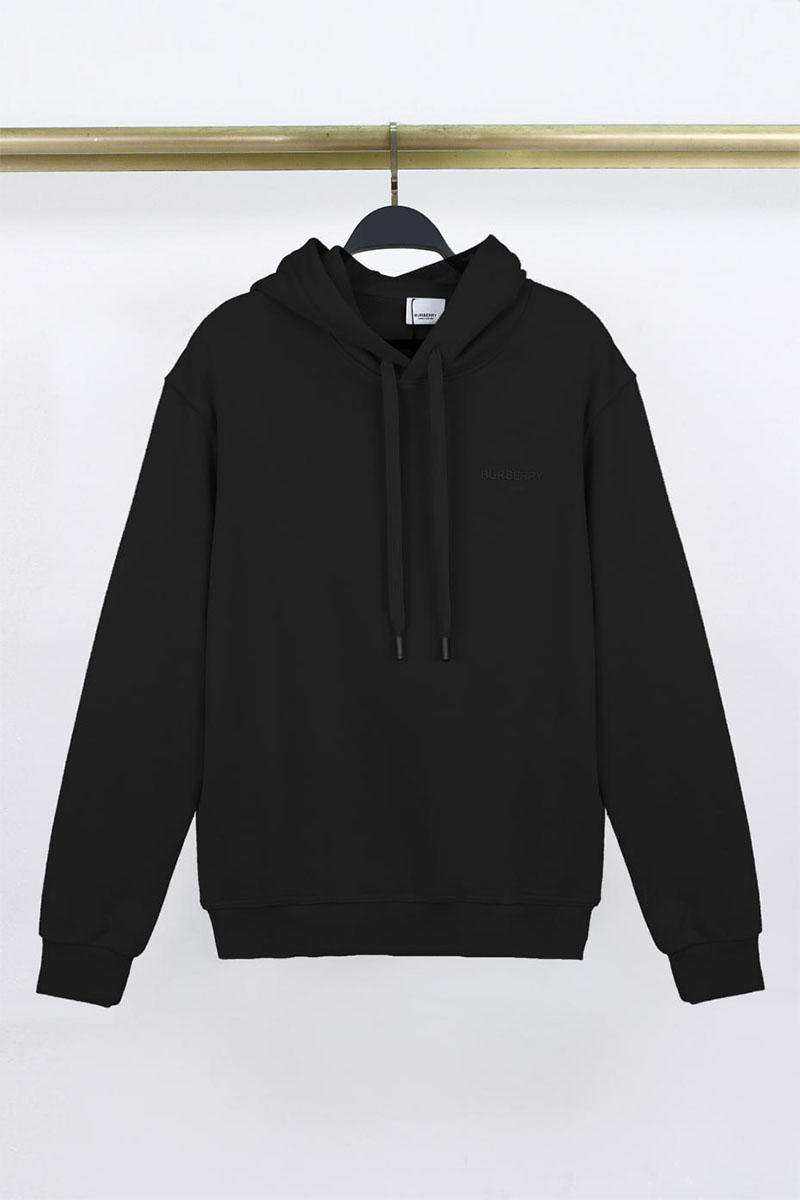 Burberry Чёрное худи Ekd Inlay 'Marks'