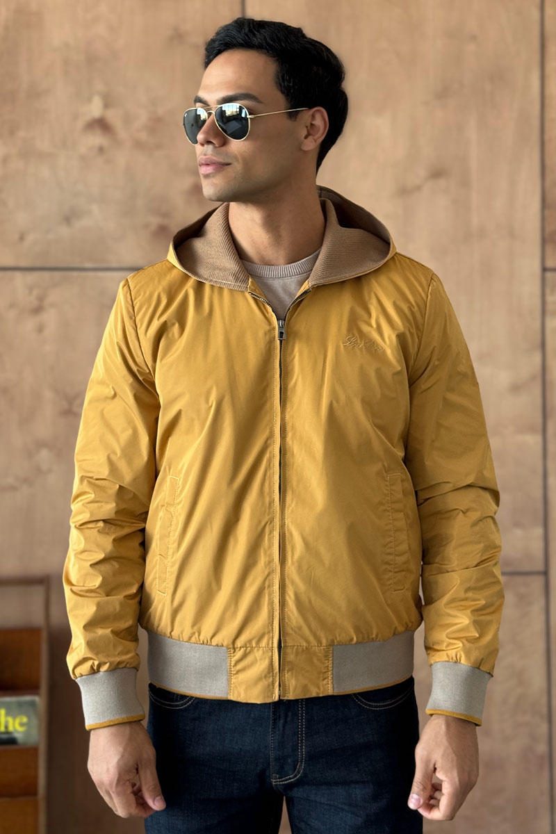 Loro Piana Мужская ветровка бежевого цвета