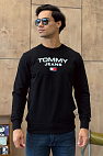 Чёрный свитшот logo-print 