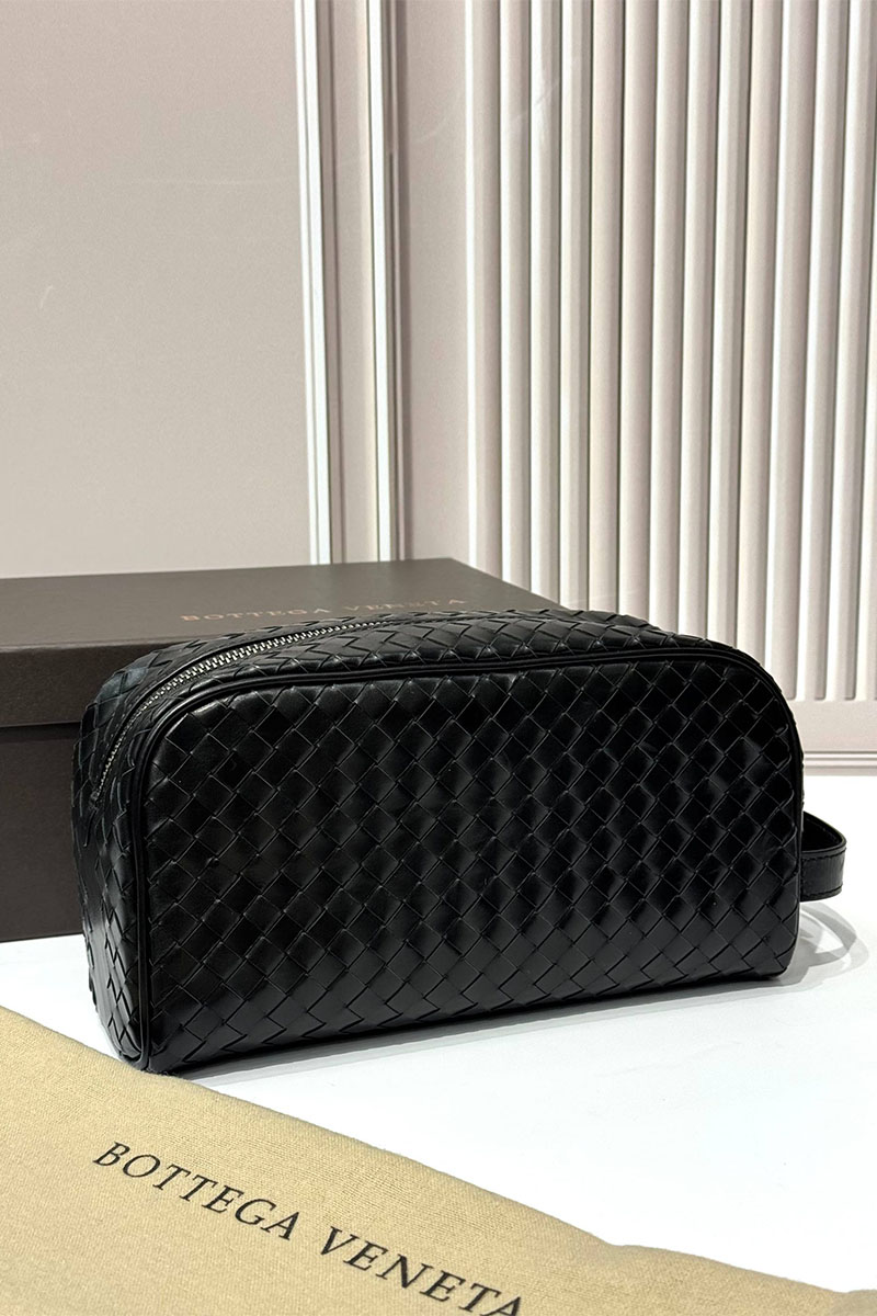 Bottega Veneta Кожаный несессер Intreccio premium 25x14x8 см