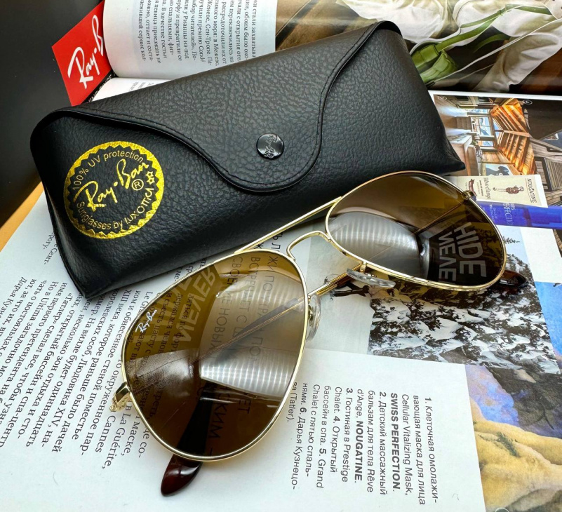 Ray Ban Солнцезащитные очки Aviator Large Metal