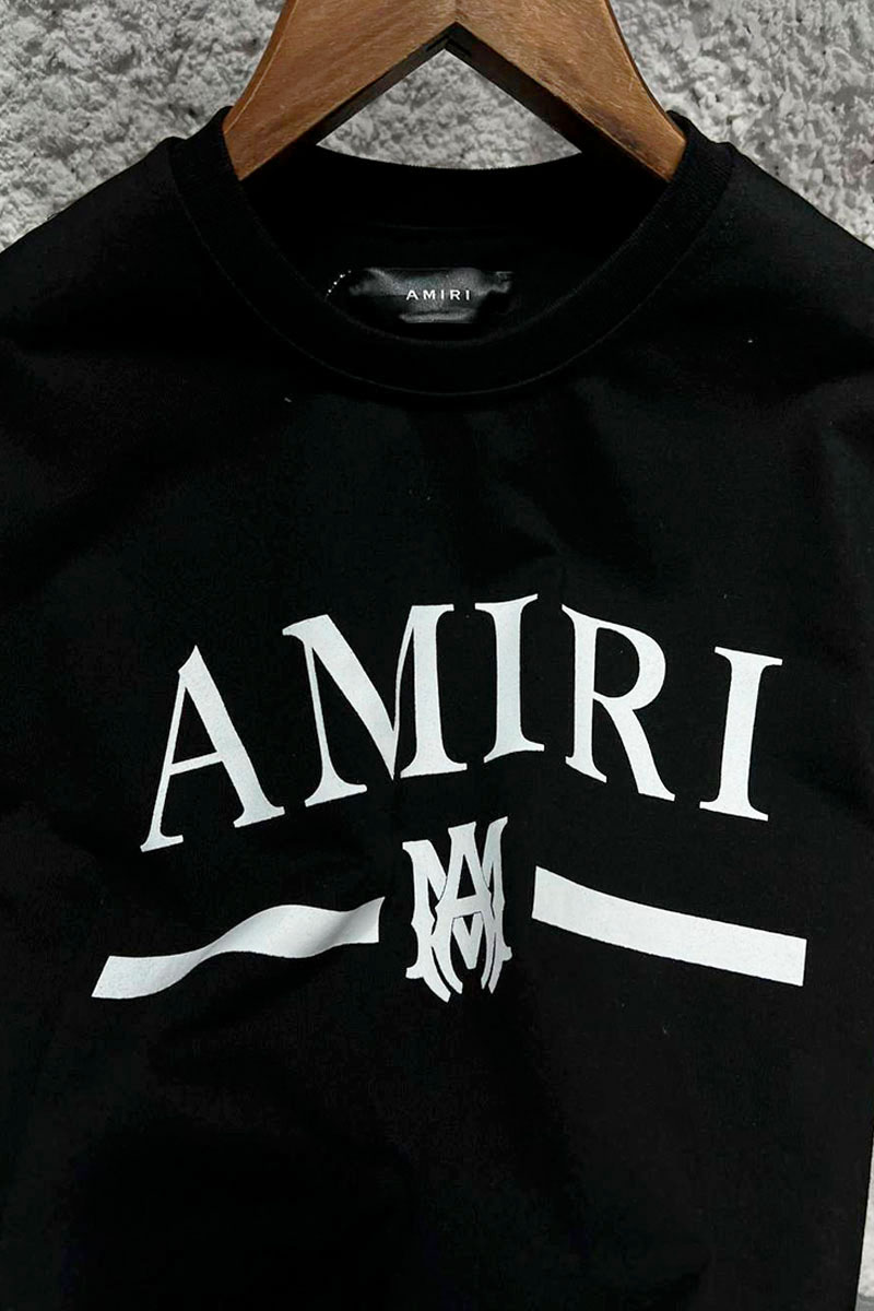 Amiri Чёрная мужская футболка MA bar
