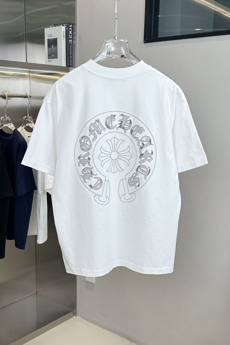 Chrome Hearts Белая оверсайз футболка Premium