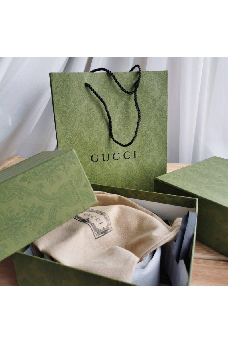 Gucci Двусторонний ремень GG Monogram - Silver (ширина 4 см, длина 80 / 85 см)