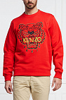 Красный мужской свитшот Tiger Head embroidered