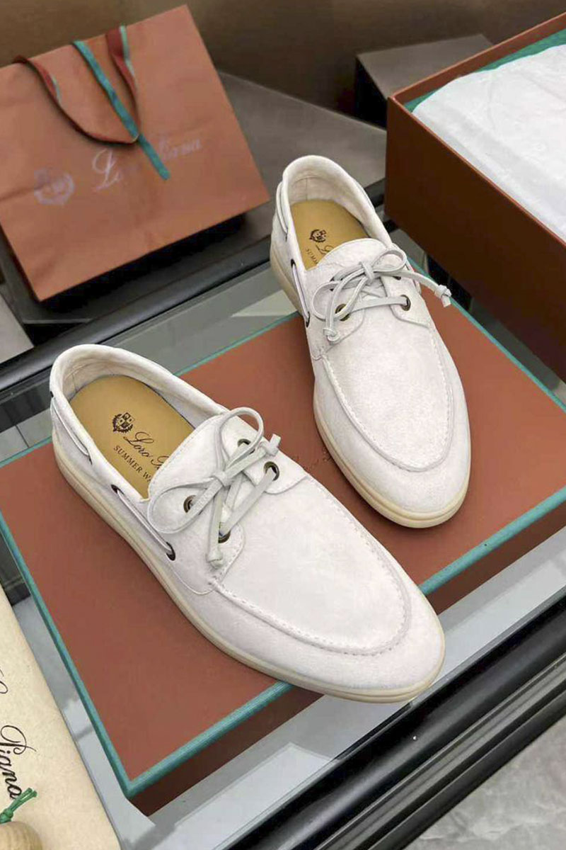 Loro Piana Женские замшевые лоферы premium