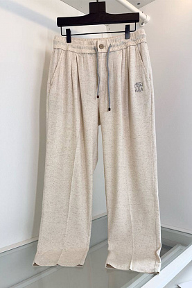 Льняные штаны Premium - Light Beige