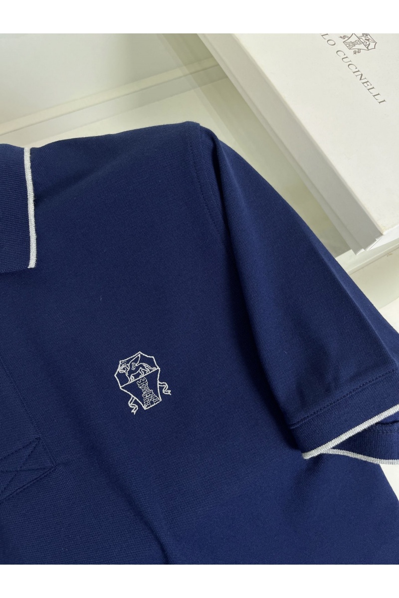 Designer Мужское синее поло premium