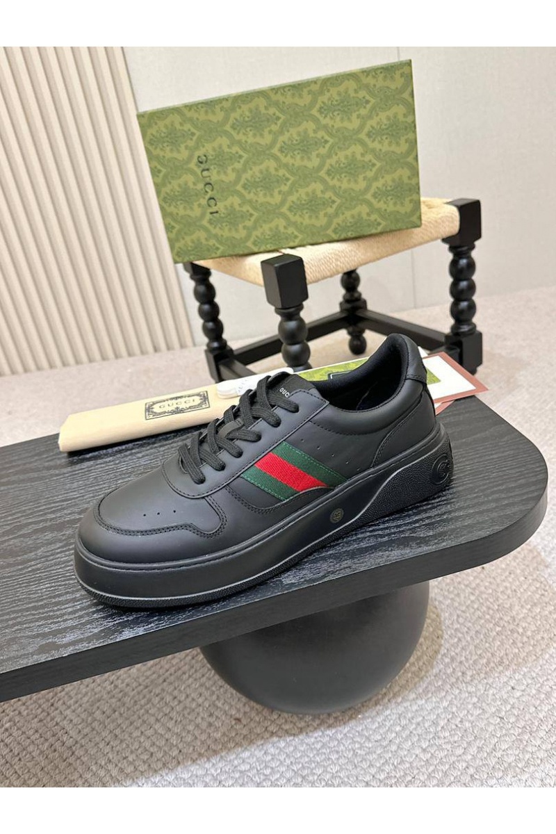 Gucci Мужские кожаные кроссовки 