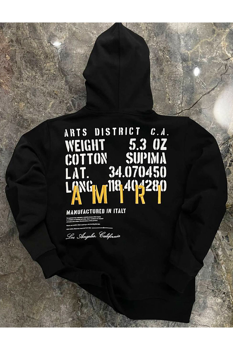 Amiri Худи чёрного цвета Military Specs Stencil