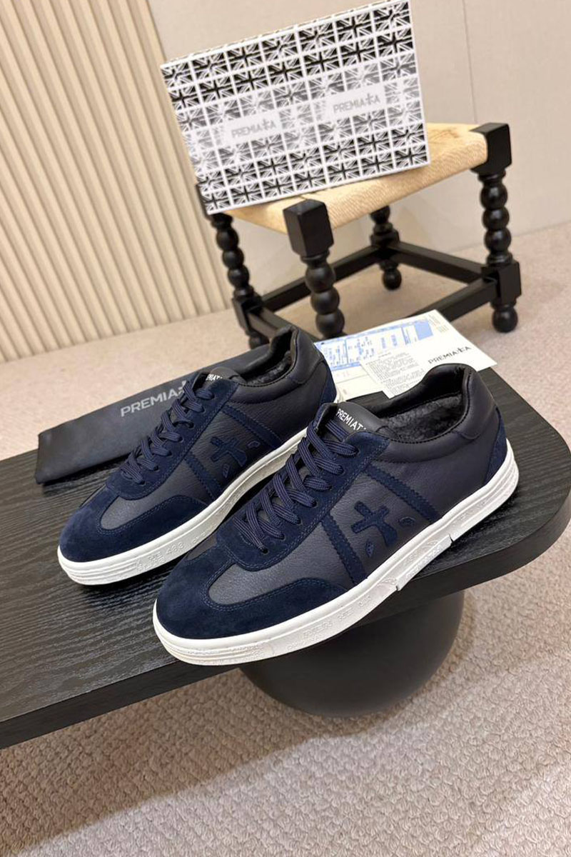 Premiata Комбинированные кроссовки с мехом Bonnie
